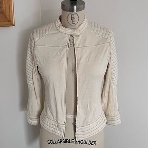 Light cotton motto jacket